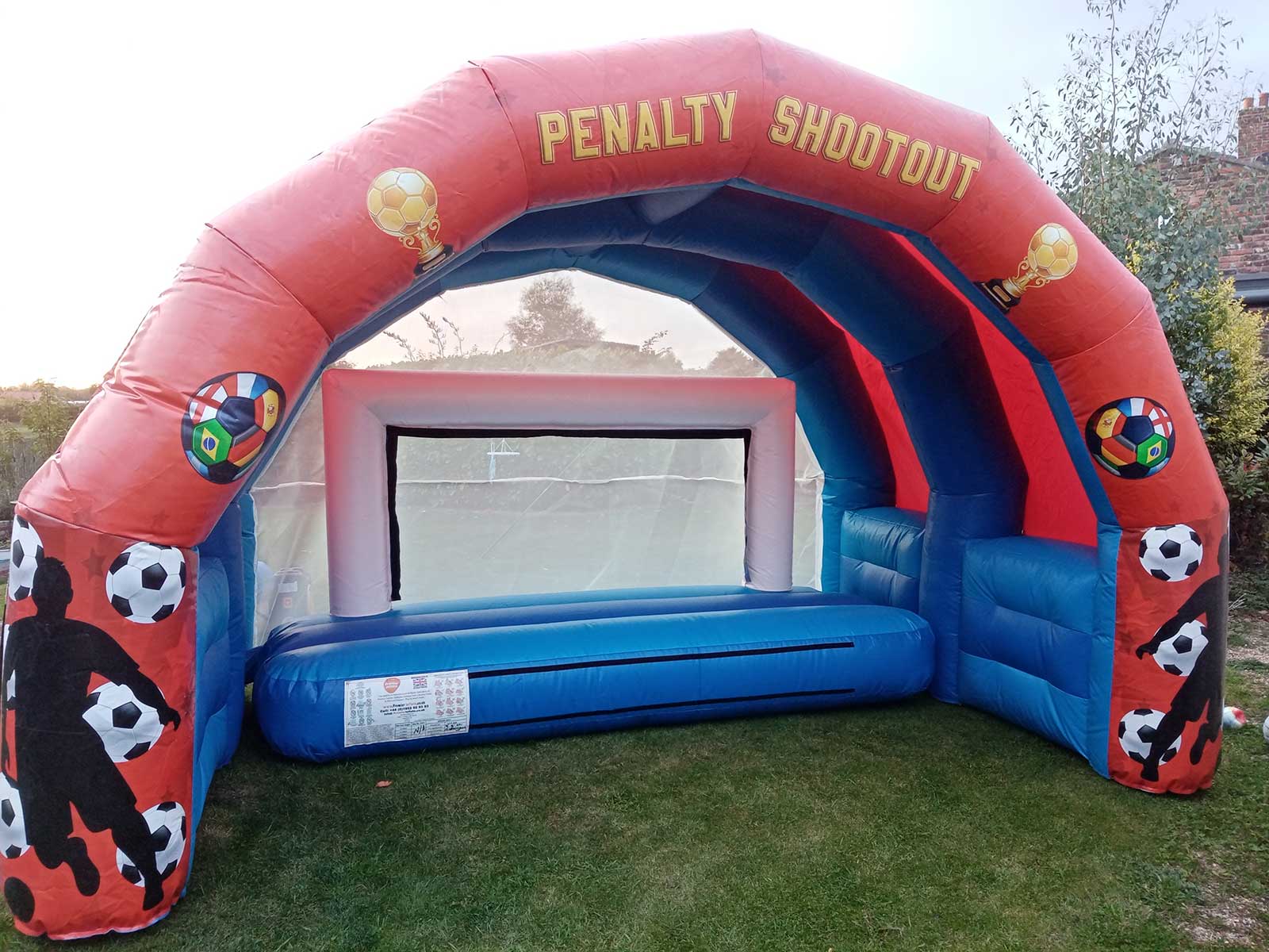 Penalty shoot out football goal bouncy castle from Wild and Bouncy in Driffield