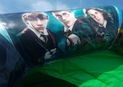 Harry Potter and friends bouncy castle artwork